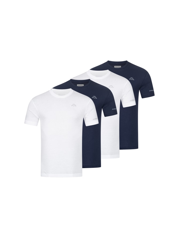 

Футболка Kappa, цвет 2xweiß/2x navy