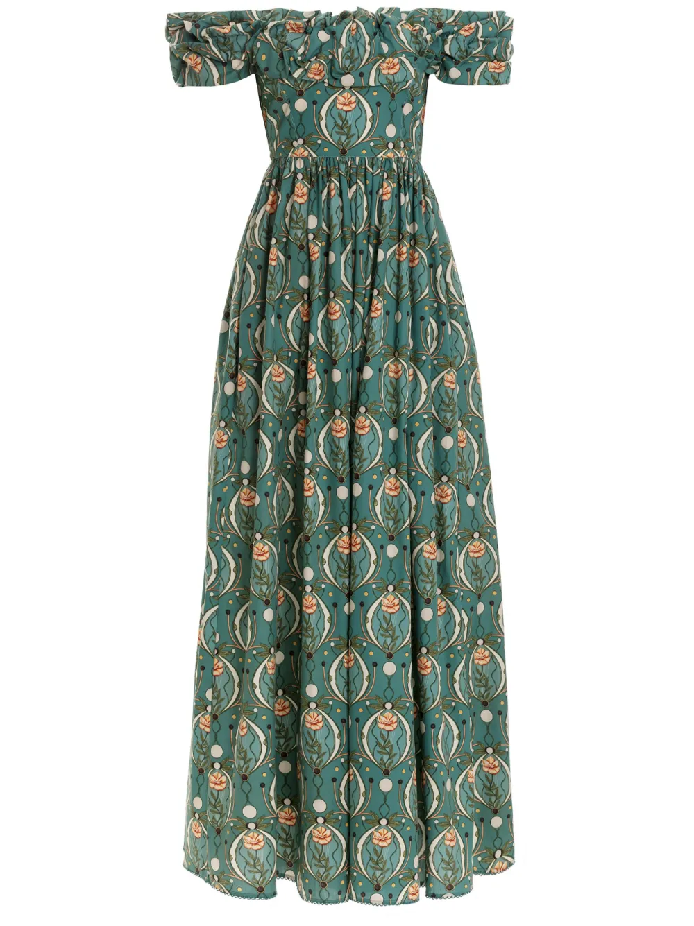 

Платье макси Espliego Lunar Agua By Agua Bendita, зеленый