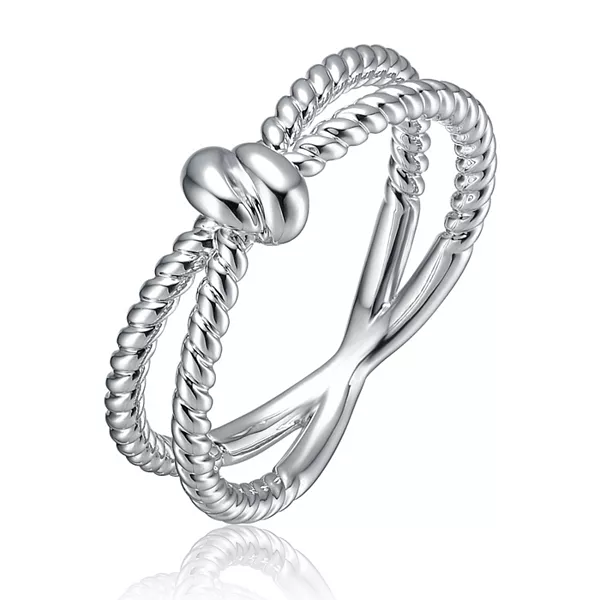 

Коктейльное кольцо Rachel Glauber Rope Knock Miami, позолота 14 карат/покрытие из белого золота Gigigirl, white