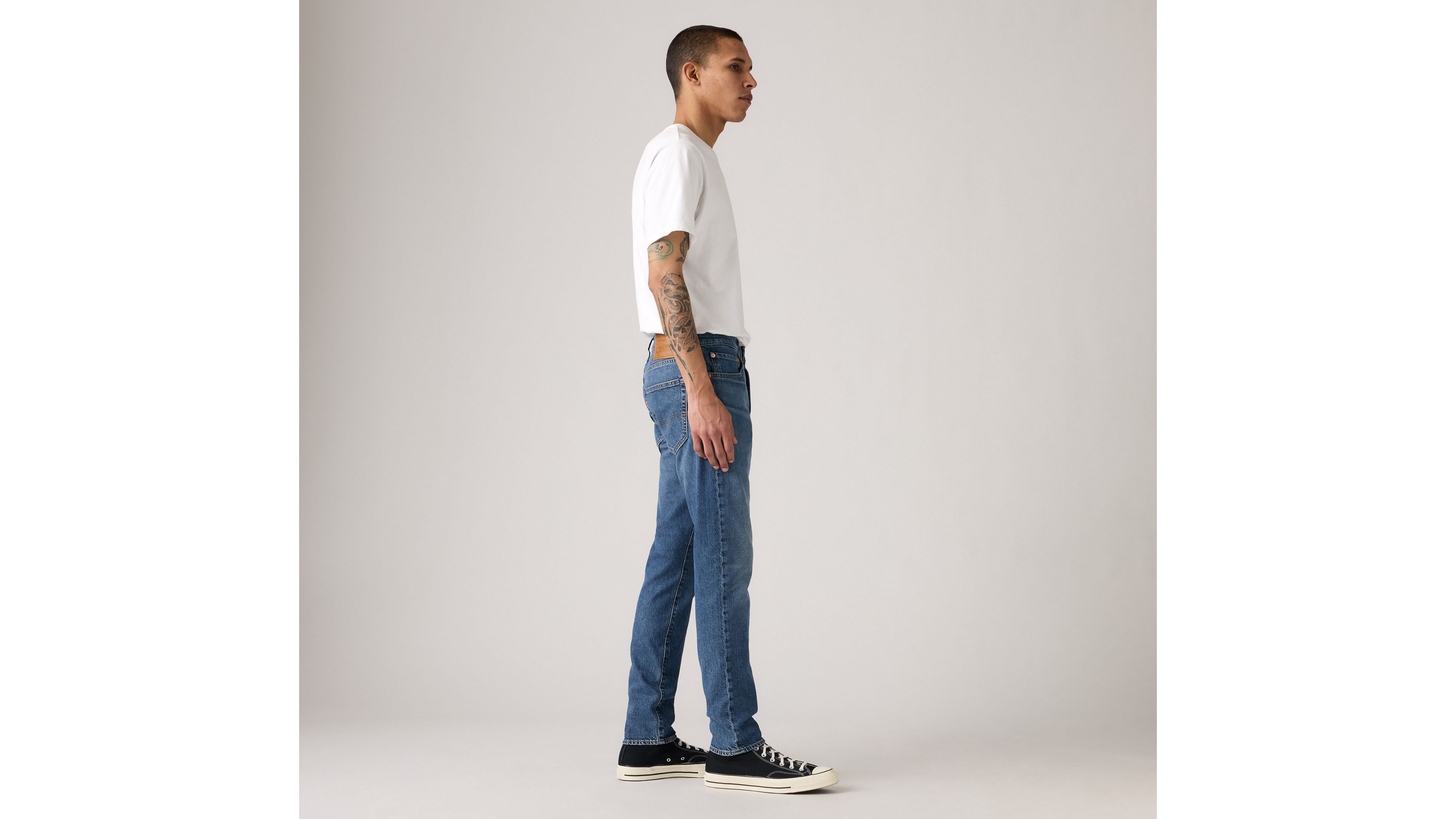 512 Узкие зауженные мужские джинсы Levi's, Rainy Afternoon Coated - Medium Wash — фото 4