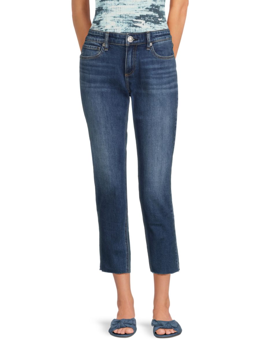 

Укороченные джинсы прямого кроя со средней посадкой rag & bone, цвет Corinne