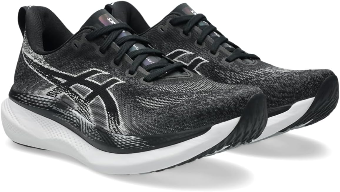 Мужские кроссовки для бега ASICS GLIDERIDE MAX 2, белый/черный — фото 2