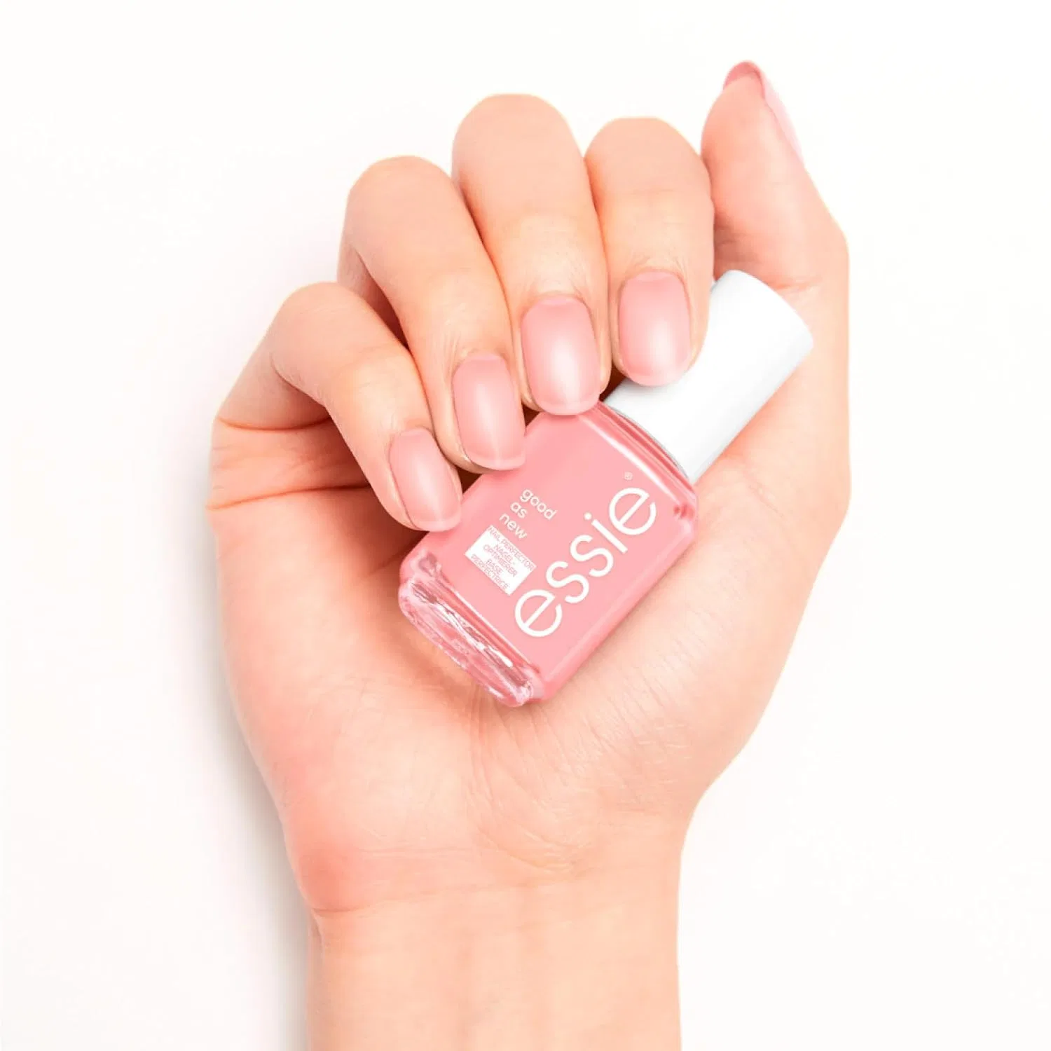 Полуматовый лак для ногтей «Good As New» с церамидным эффектом от Essie, светло-розовый, 2 штуки Essie, Pale Pink — фото 3