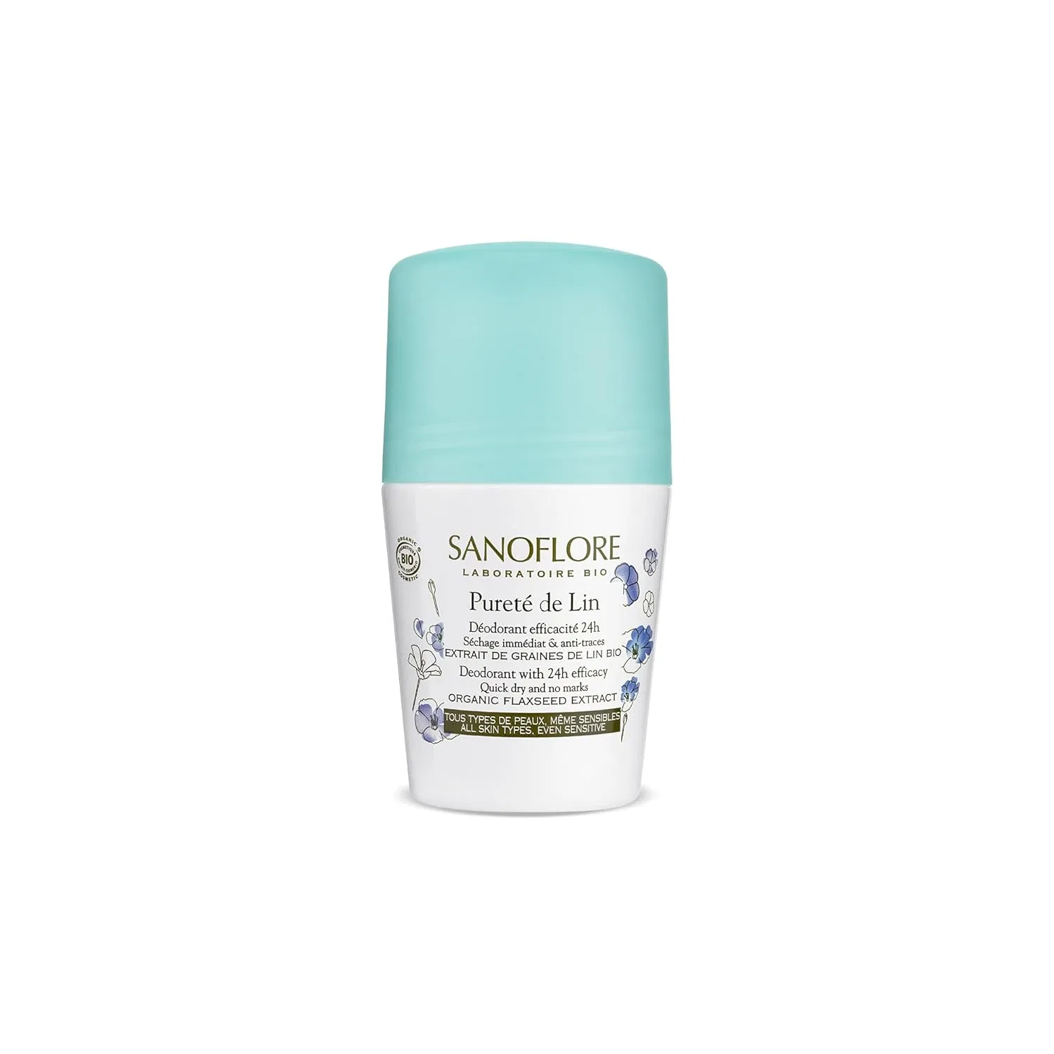 Органический роликовый дезодорант Sanoflore Pureté de Lin 50 мл Sanoflore