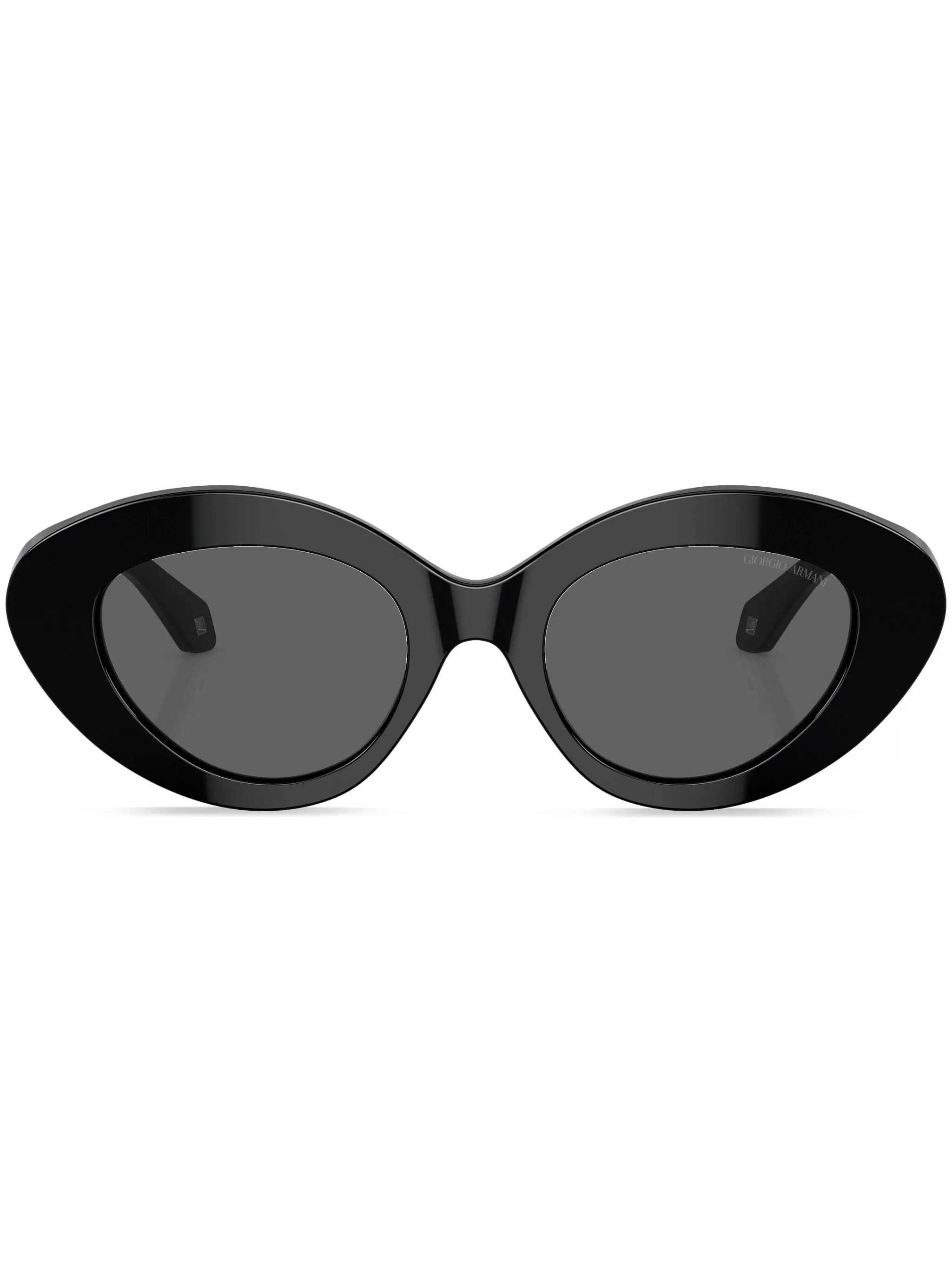

Солнцезащитные очки в овальной оправе Giorgio Armani, черный