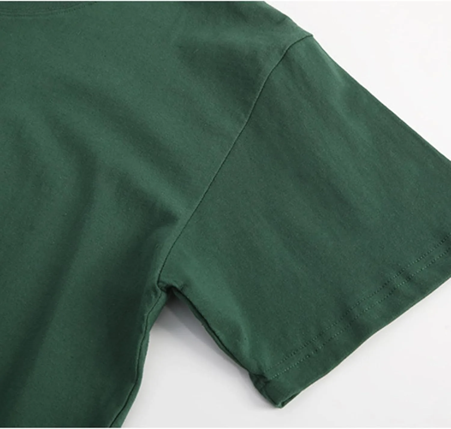 Мужская футболка Basic Plain с коротким рукавом и круглым вырезом — фото 3