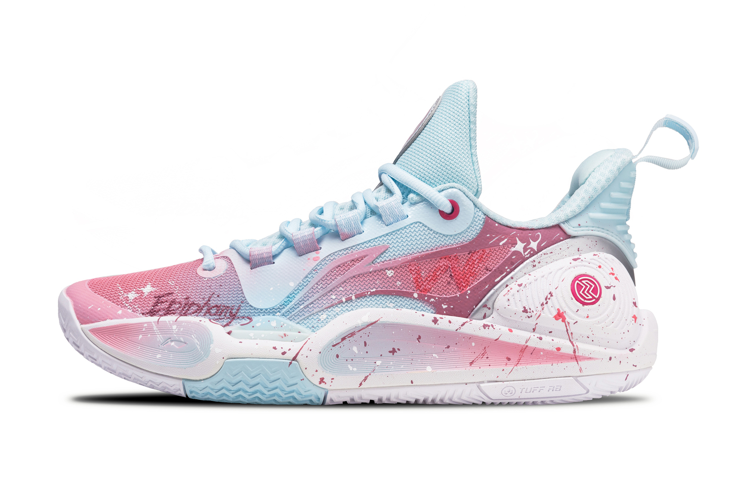 

Скоростные баскетбольные кроссовки мужские low top с амортизацией Speed 9, устойчивые к истиранию, облегченные LINING, розовый