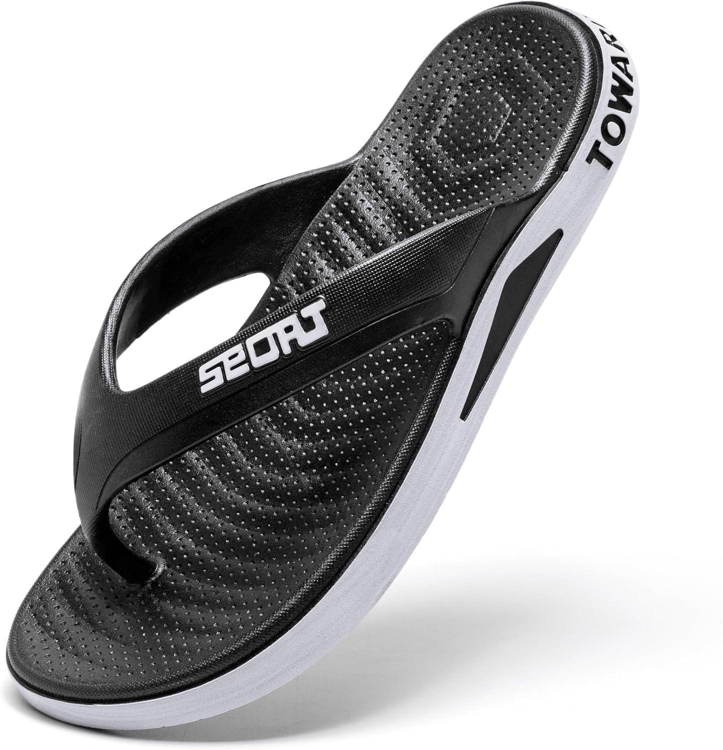 

Мужские сандалии CYRUWOSH, пляжные шлепанцы с комфортной посадкой, легкие и очень мягкие, черный