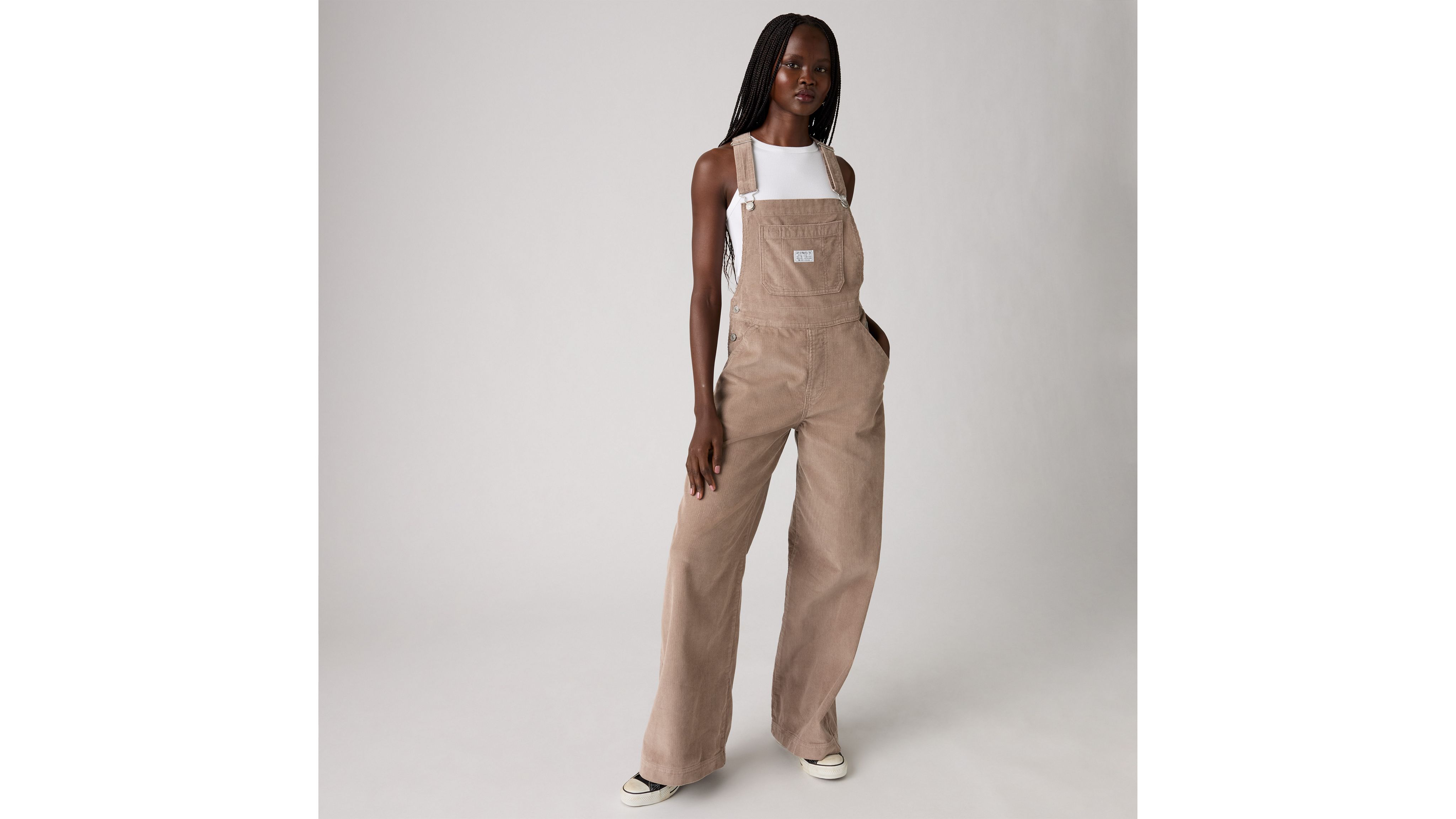 

Вельветовый комбинезон Xl Levi's, Taupe Gray - White