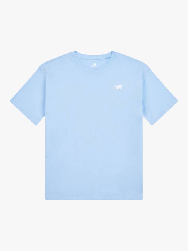 

Детская футболка с маленьким логотипом из хлопка New Balance, Electric Sky