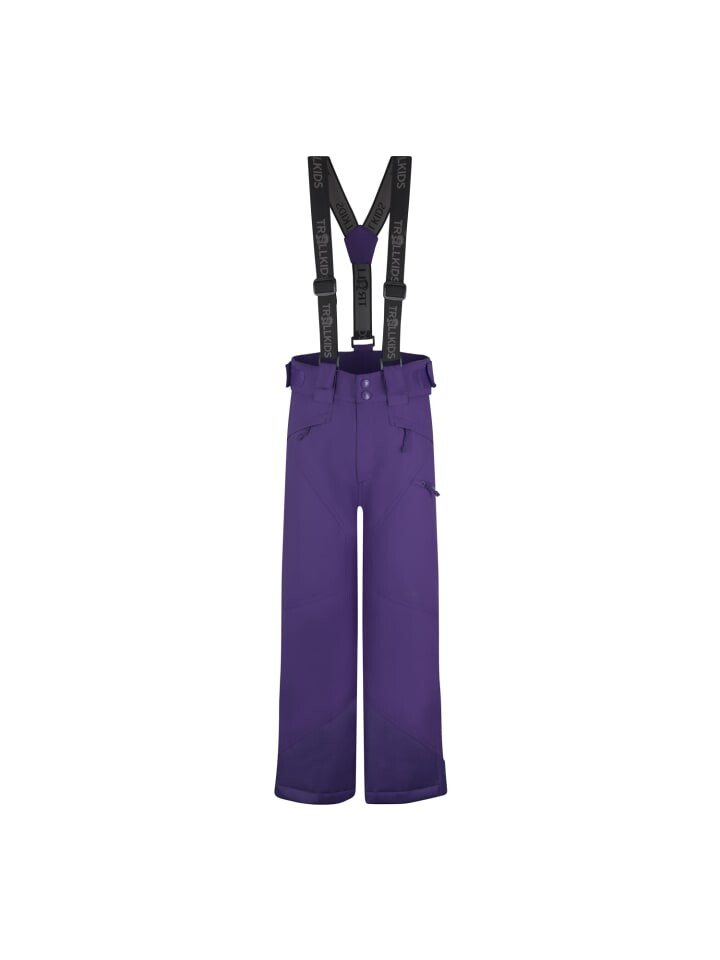 

Лыжные брюки Trollkids Kongsberg, цвет dark purple