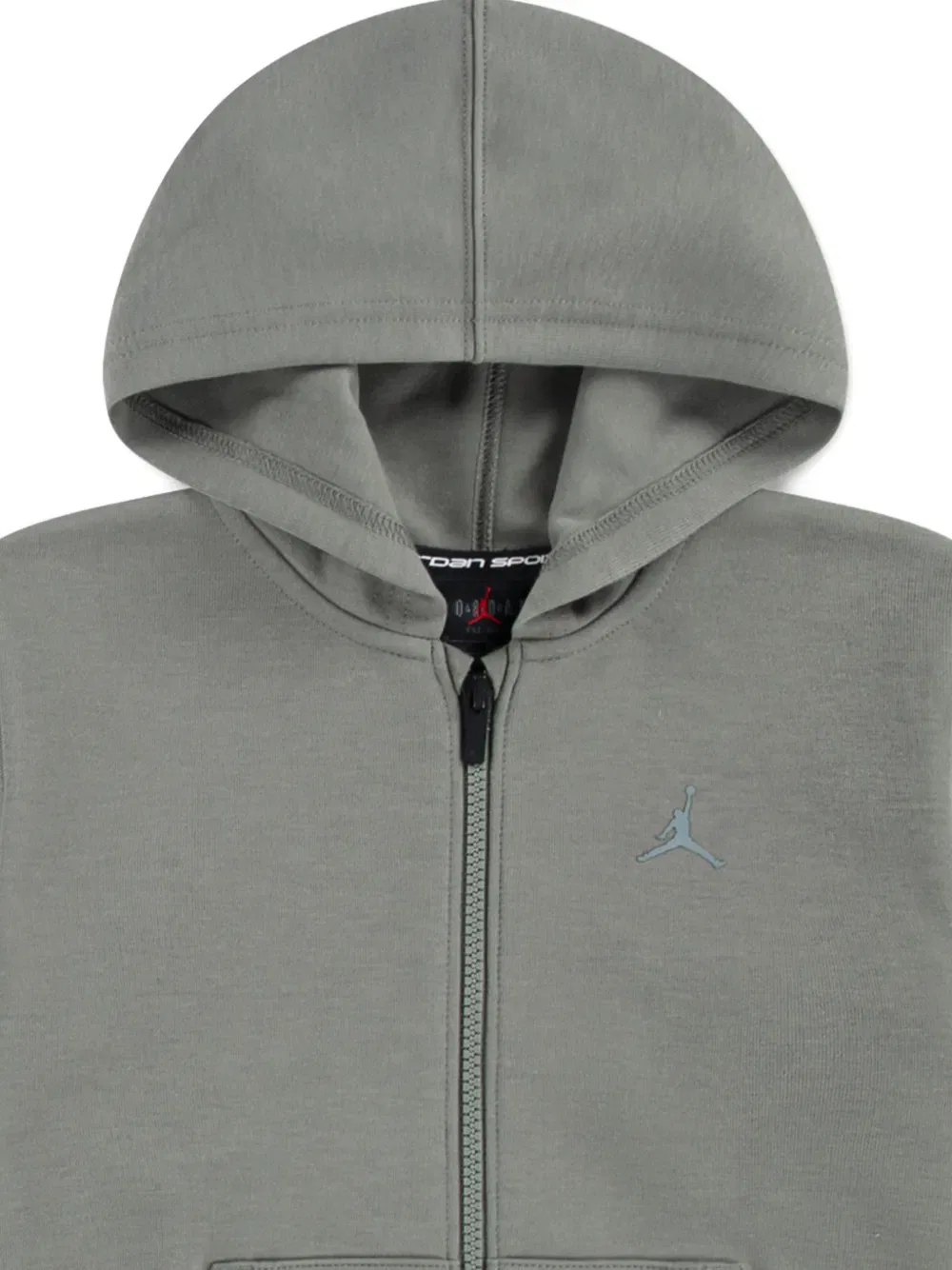 Спортивный костюм с капюшоном на молнии Jordan Kids, зеленый — фото 4