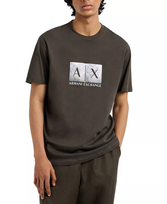 

Мужская футболка с логотипом A|X Armani Exchange, черный