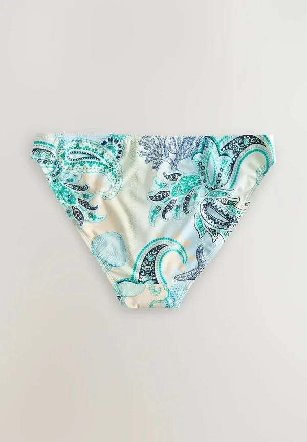 Плавки от бикини стандартного кроя с высоким вырезом Next, Pastel Pink/Blue Octopus — фото 2