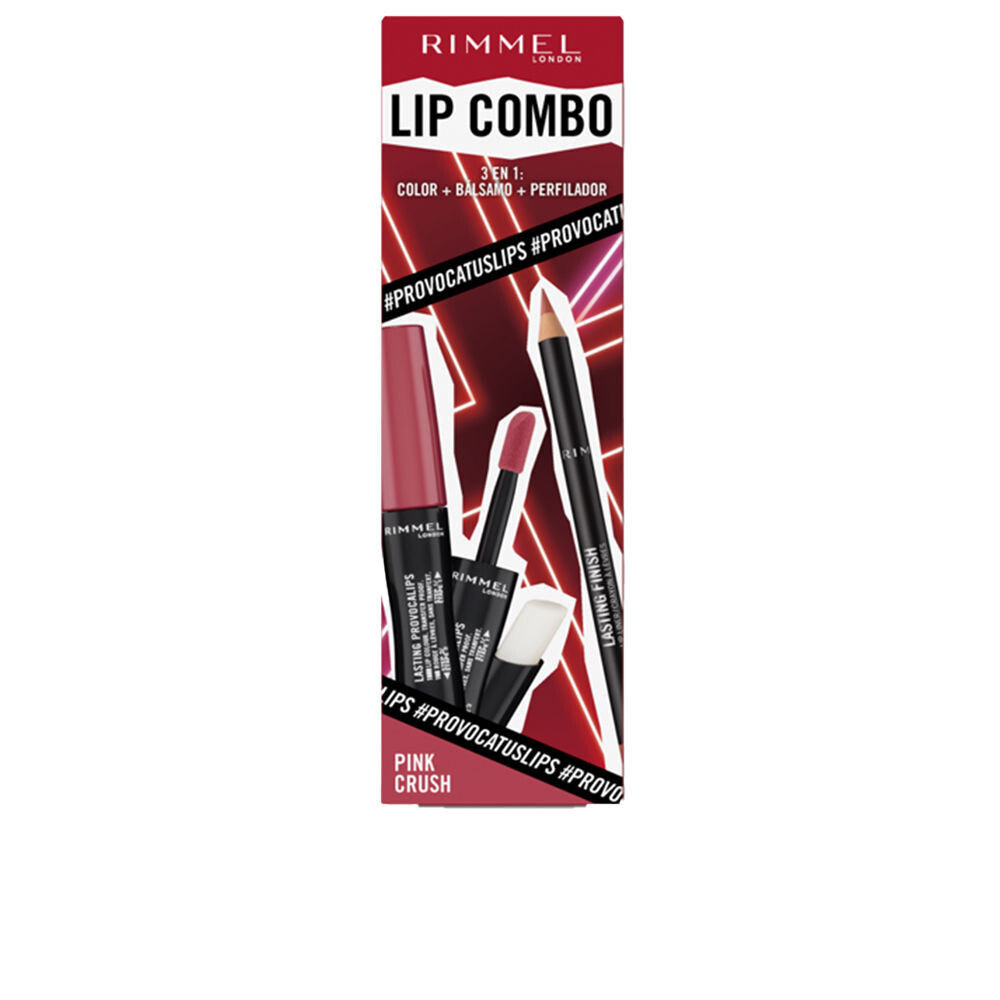 

Губная помада Lip combo provocalips lote Rimmel london, 2 шт, Pink crush