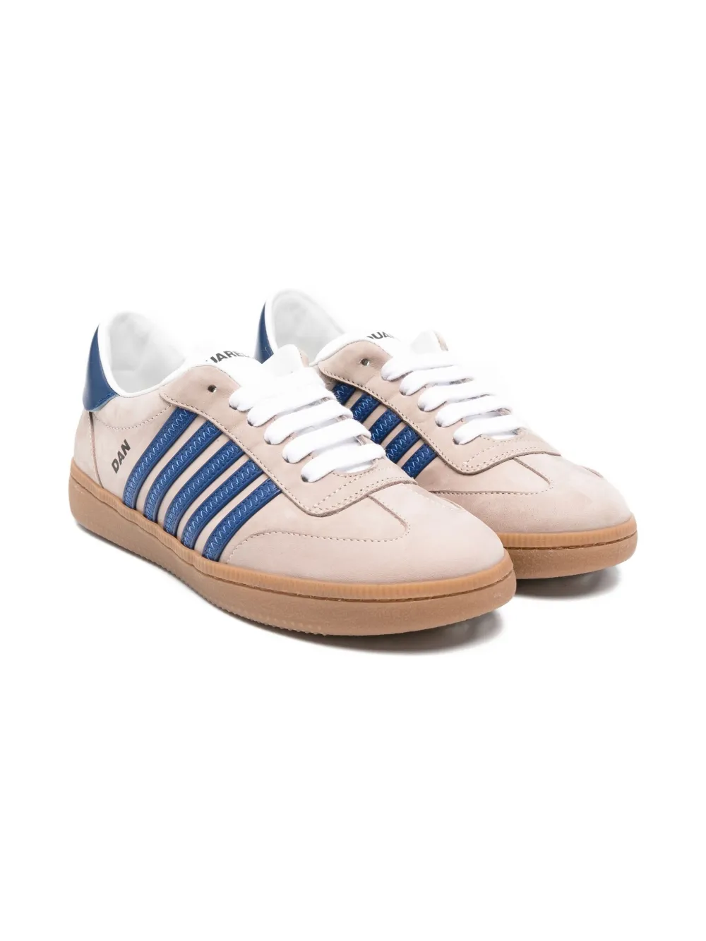 

Кожаные полосатые кроссовки DSQUARED2 KIDS, нейтральный