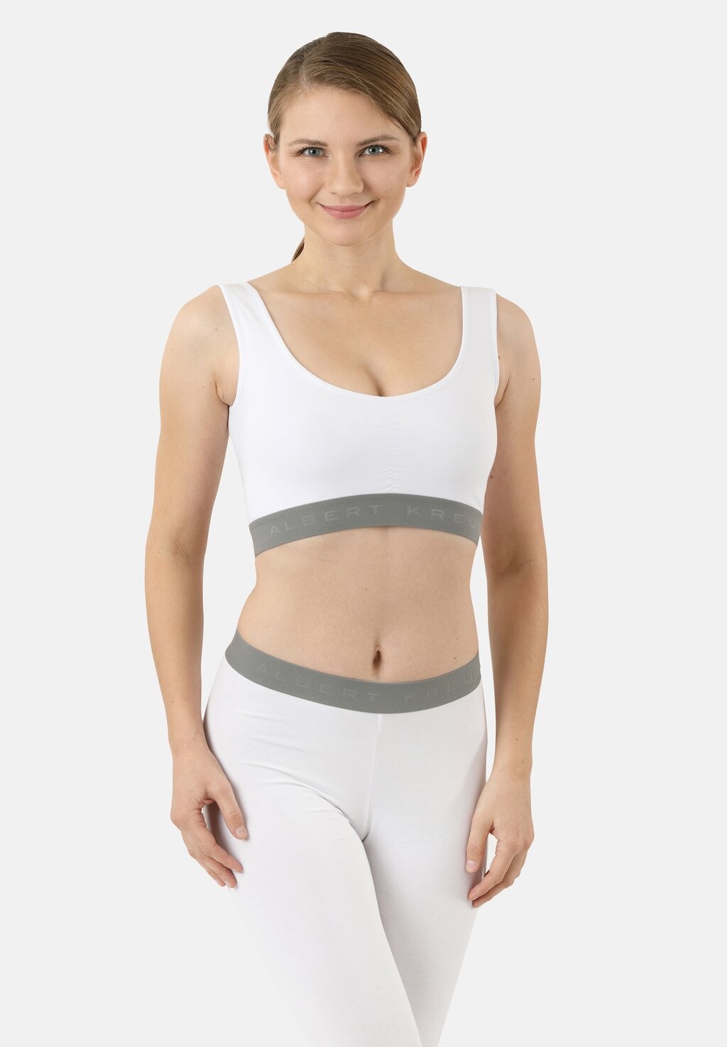 

Спортивный бюстгальтер средней поддержки BH-TOP BUSTIER ATMUNGSAKTIV ALBERT KREUZ, белый