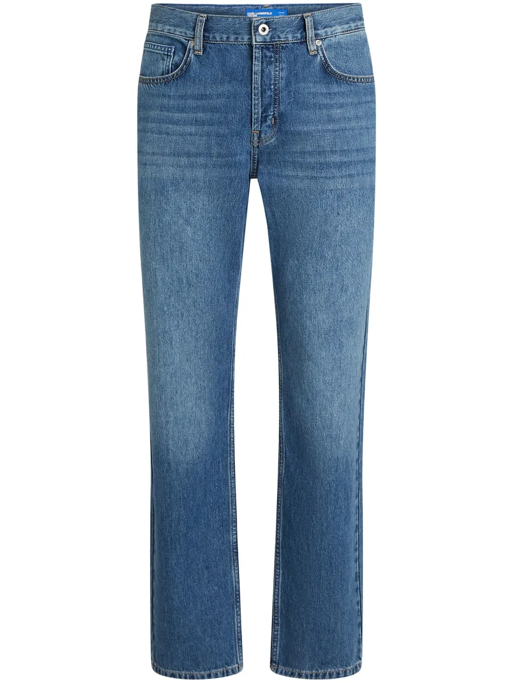 

Джинсы прямого кроя с логотипом Karl Lagerfeld Jeans, синий
