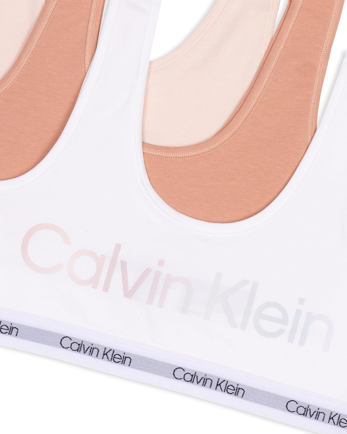 Комплект из 3 пар нижнего белья Calvin Klein для девочек, Ck Gradient Logo/Café Creme/Cream Tan — фото 3
