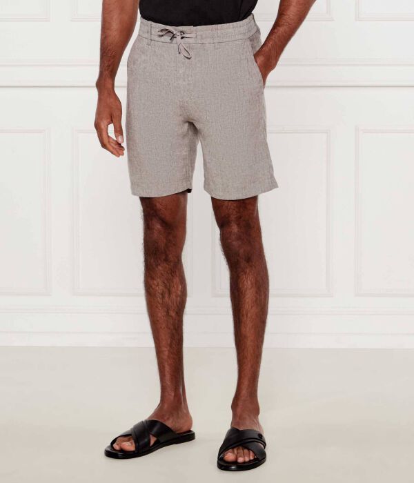 

Льняные шорты ds-2-s Tapered fit Boss Orange, желтый