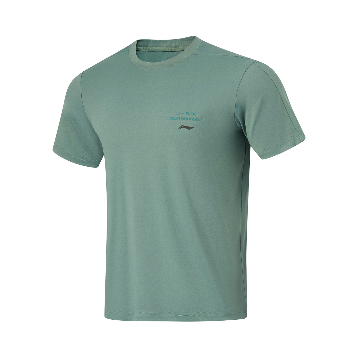 

LINING Футболка Fitness Series мужская темно-зеленая, Зеленый, LINING Футболка Fitness Series мужская темно-зеленая