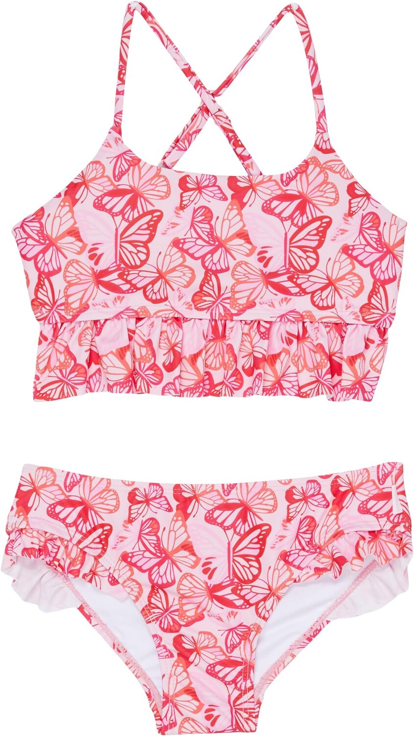 

Купальник Seafolly Kids Poolside Peplum Bikini Set, цвет Butterfly