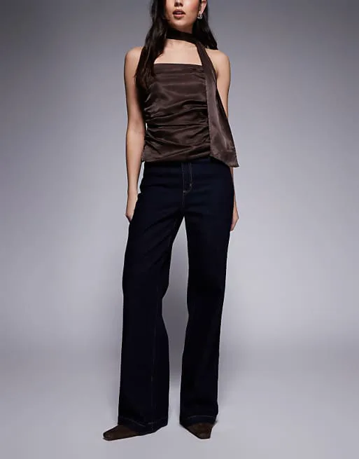 

Широкие джинсы синего цвета Abrand Jeans