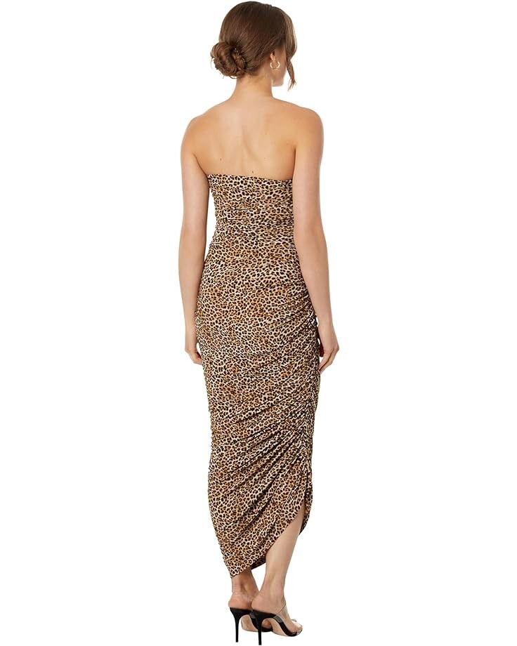 

Платье Norma Kamali Strapless Diana Gown, цвет BB Leopard