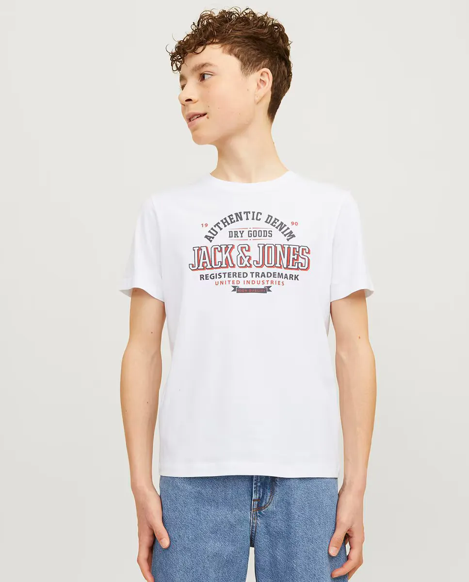 

Футболка для мальчика с коротким рукавом Jack & Jones, белый