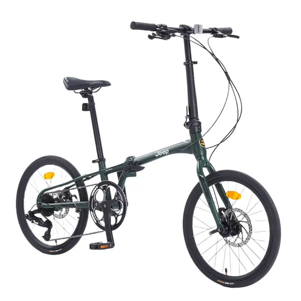 

Складной велосипед с алюминиевой рамой и дисковыми тормозами, унисекс, для студентов Jeep