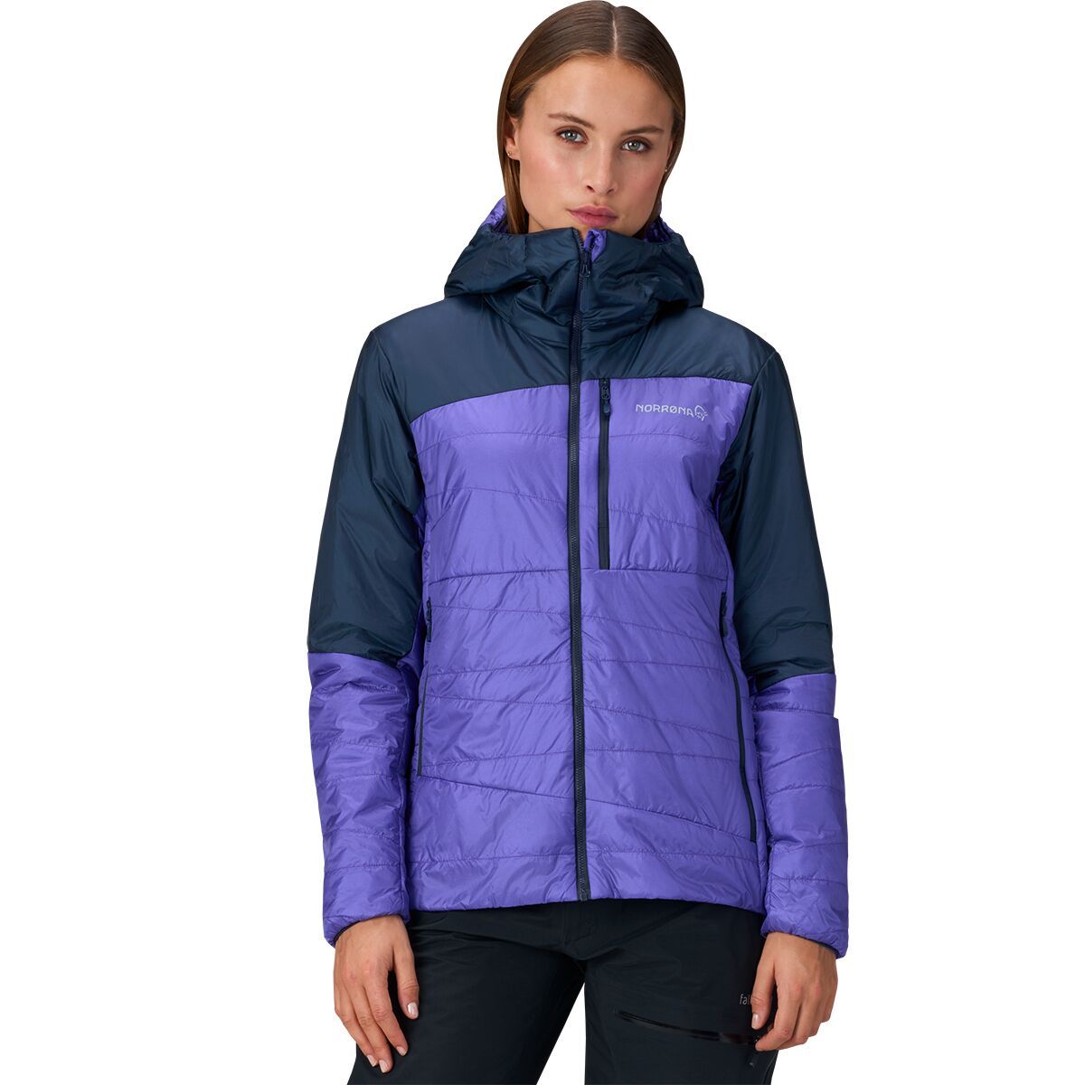 

Флисовая куртка с капюшоном Falketind thermo40 Norrona, синий