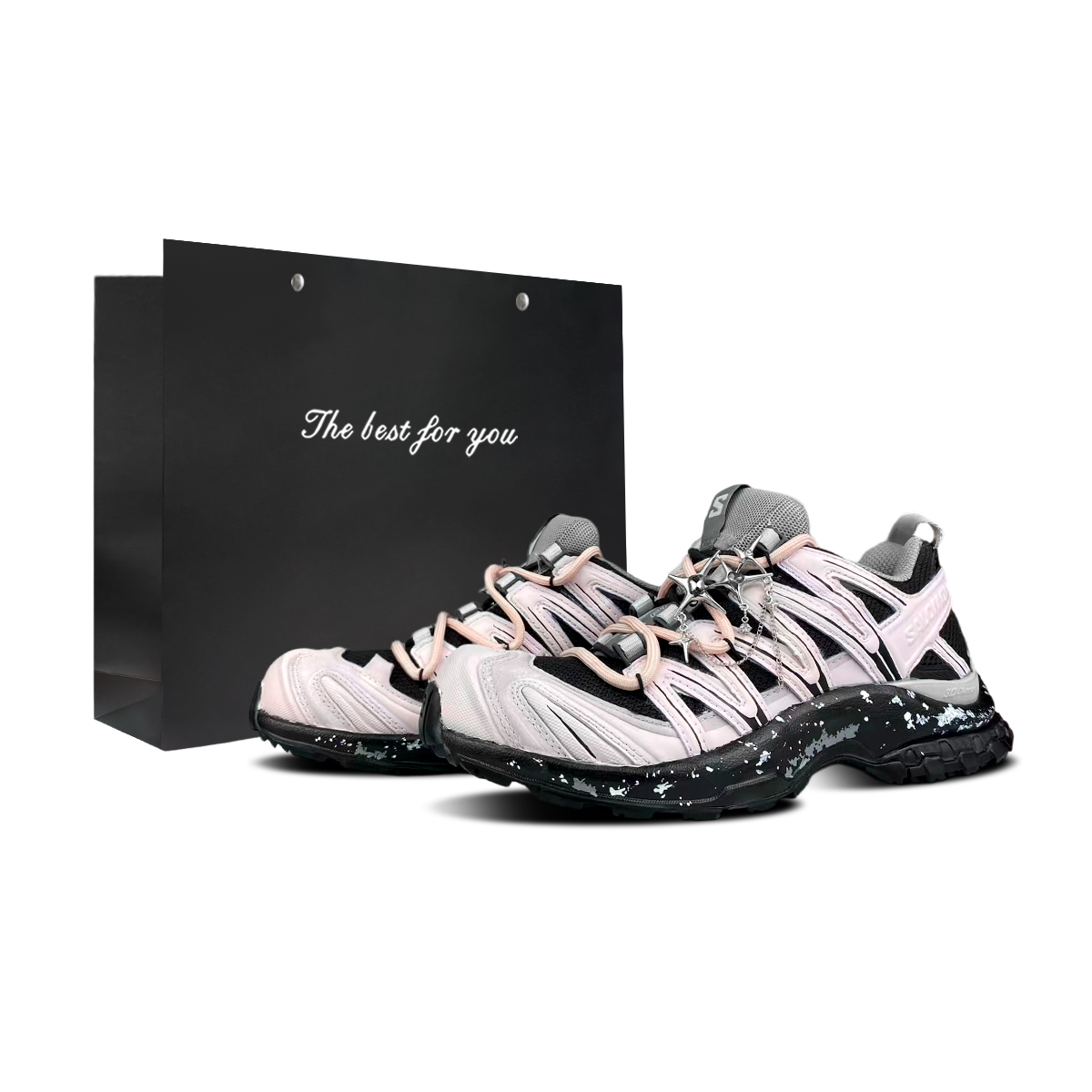 

SALOMON Кроссовки для трейлраннинга и тренировок XA PRO 3D Cushioning Support Low top Unisex Black Pink