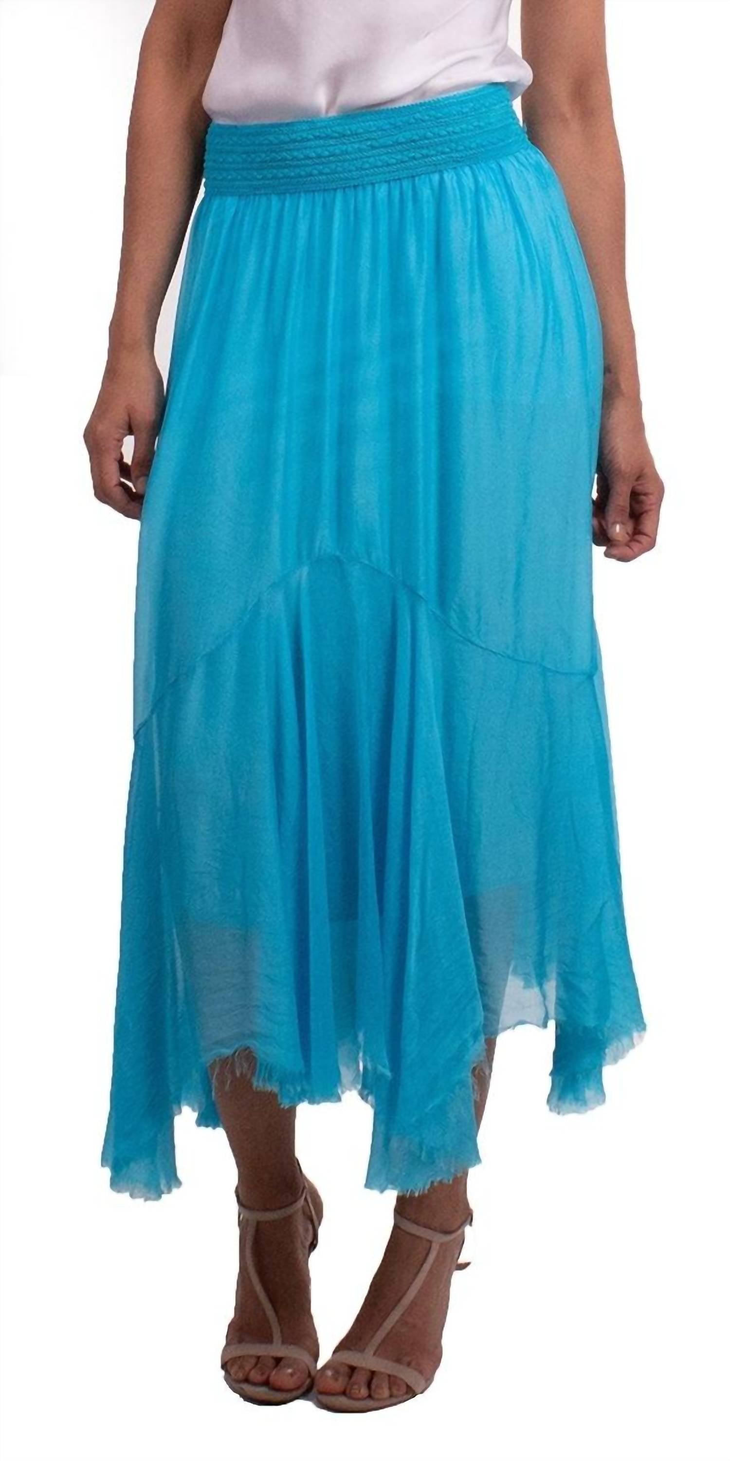 

Юбка миди Shinia бирюзового цвета Gigi Moda, бирюзовый