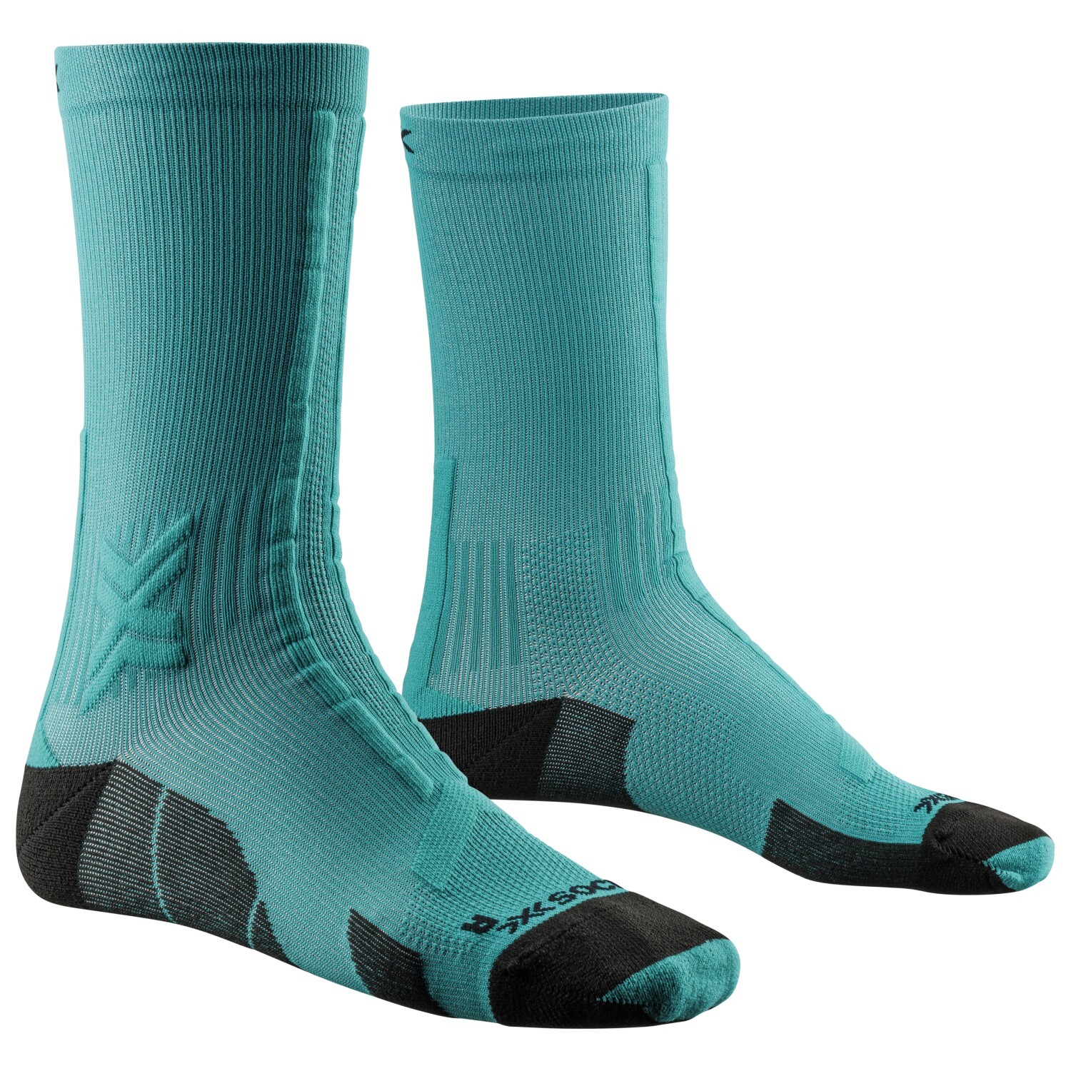 

Носки для бега X-Socks Trail Run Discover Crew, цвет Lake Green/Sunset Blue