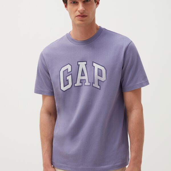 

Футболка из хлопка с логотипом Gap, лавандовый