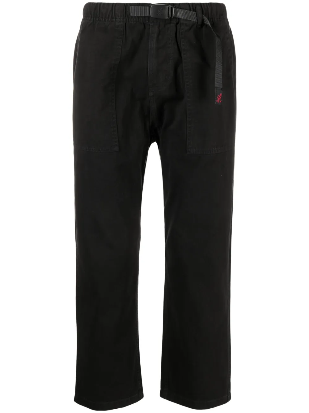 

Укороченные брюки с поясом на пряжке Gramicci, черный