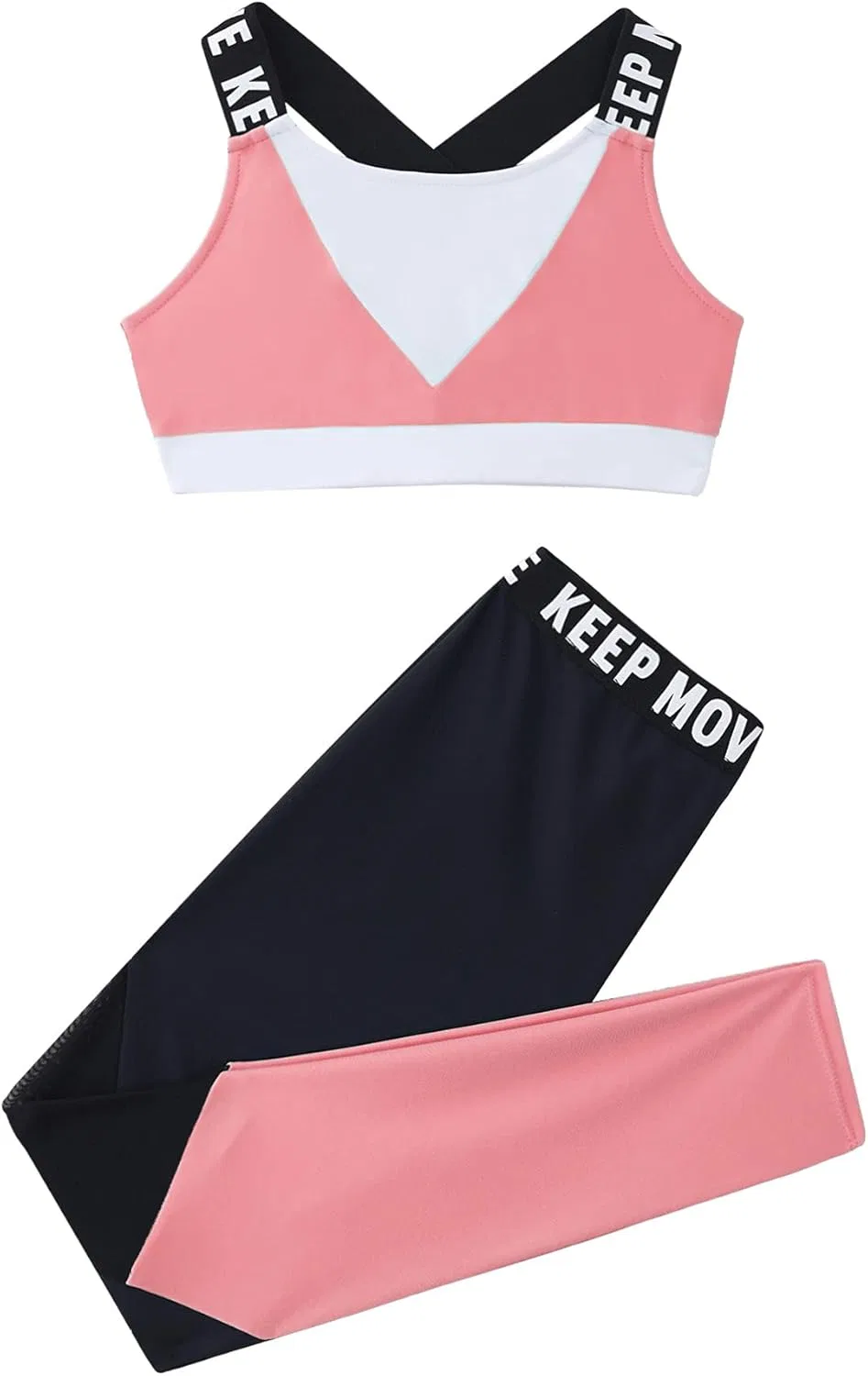 Детский спортивный костюм с принтом YONGHS, топ и штаны, Watermelon Red — фото 4