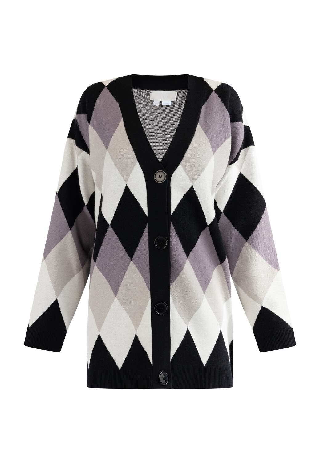 

Толстовка RISA Strickjacke Mit Knöpfen, черный