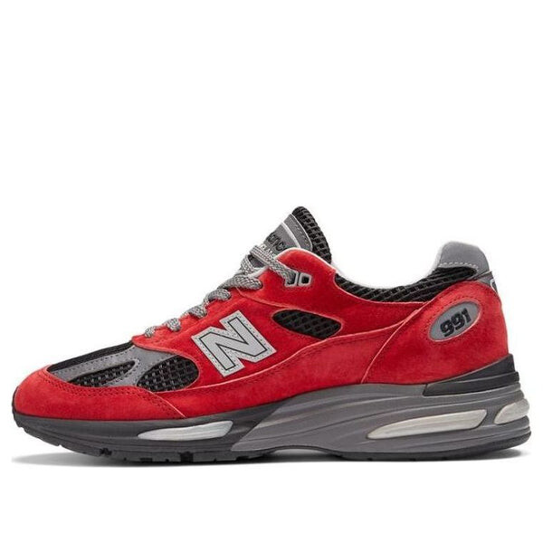 

Кроссовки 991v2 'red black grey' New Balance, красный