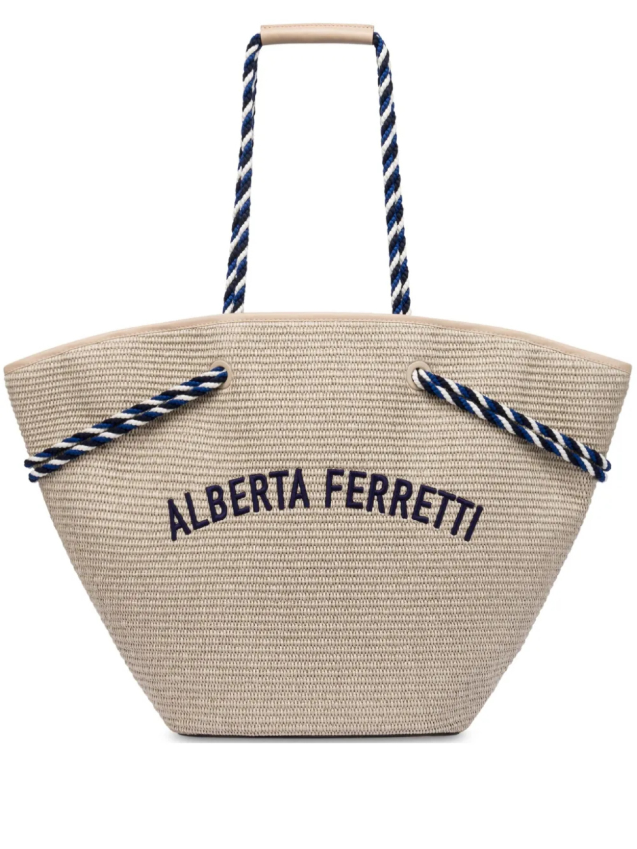 

Сумка на плечо с вышивкой Alberta Ferretti, нейтральный