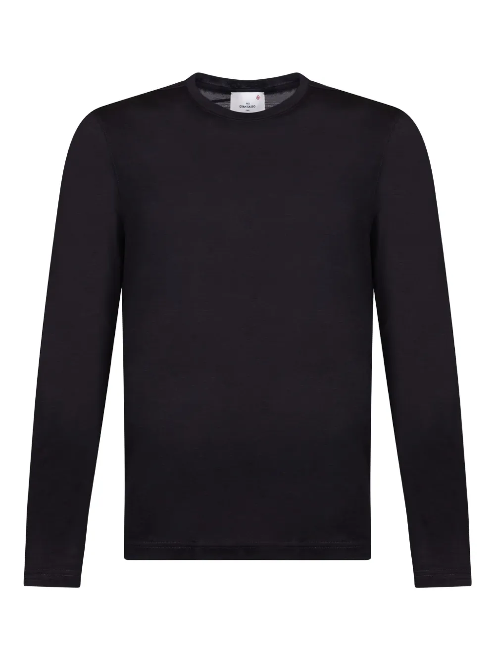 

Шерстяной свитер с круглым вырезом Gran Sasso, черный
