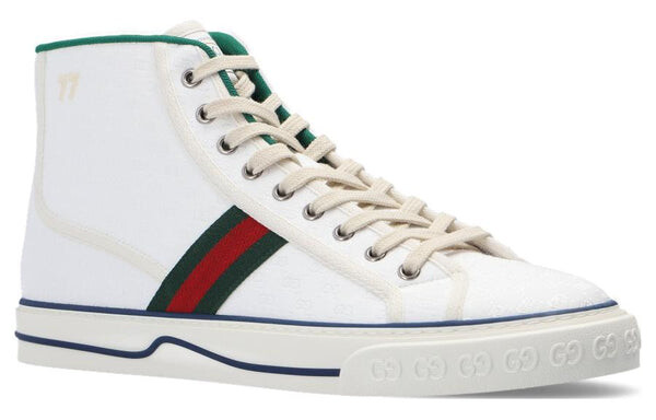 Кроссовки tennis 1977 high 'white mini gg' Gucci, белый — фото 4