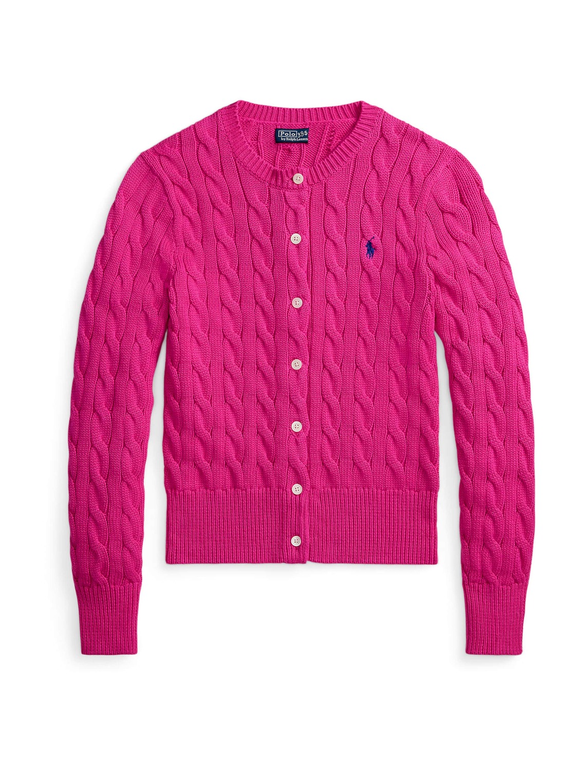 

Polo Ralph Lauren Кардиган из трикотажа в темно-розовом цвете