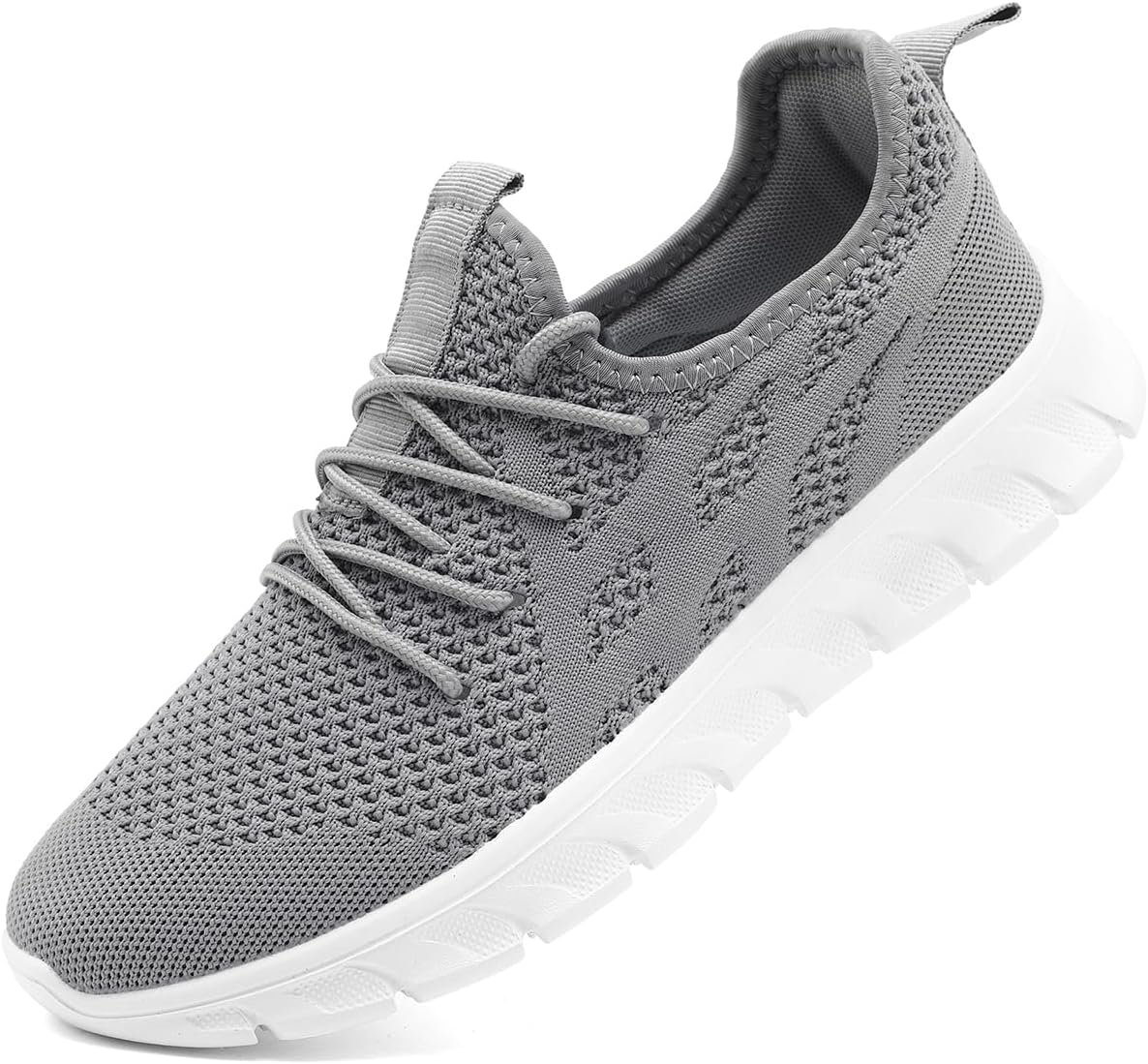 

Мужские дышащие кроссовки для бега, комфортные кроссовки для ходьбы, для спортзала, фитнеса, повседневной носки, модные, для тренировок, с нескользящей подошвой, легкие Xkowuo, светло-серый