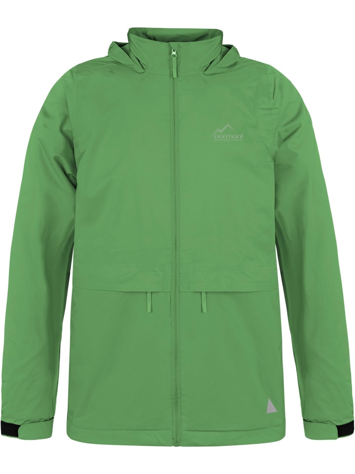 

Детская куртка-дождевик без подкладки со светоотражателями зеленого цвета Normani Outdoor Sports