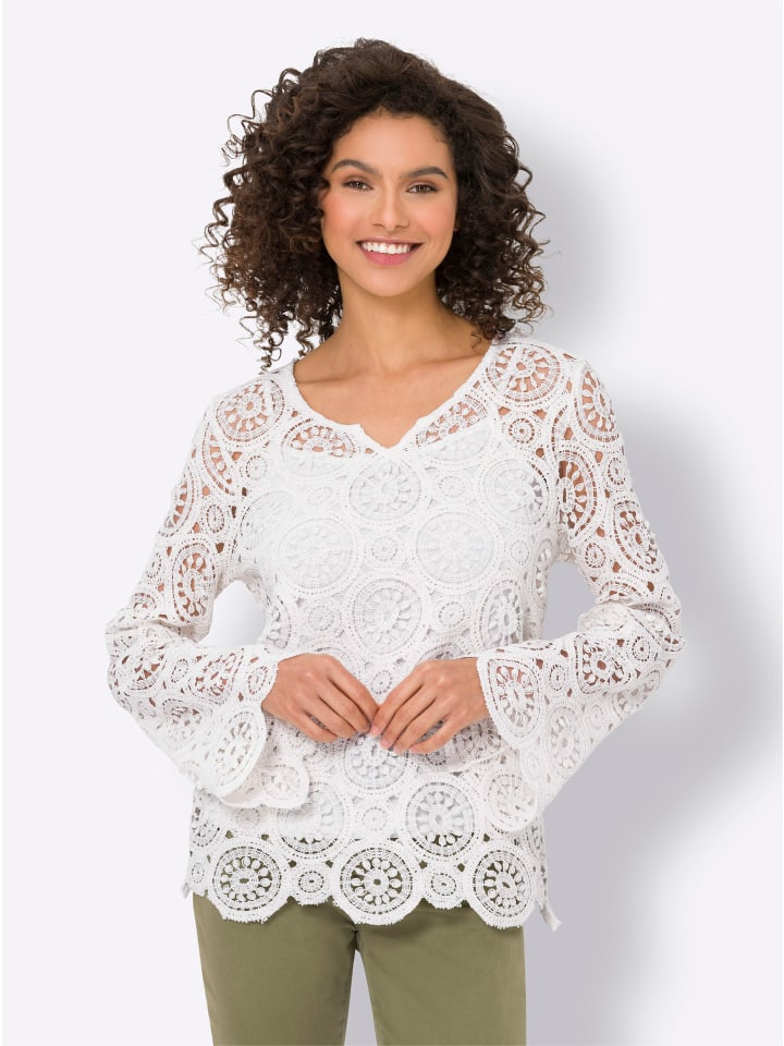 

Рубашка с длинными рукавами цвета шампанского Heine