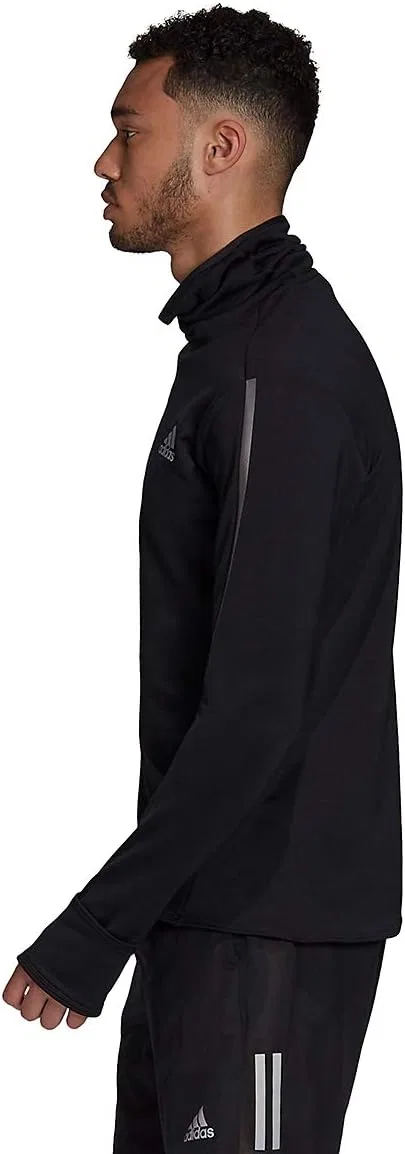 Мужская рубашка с высоким воротником adidas COLD.RDY, Black — фото 2