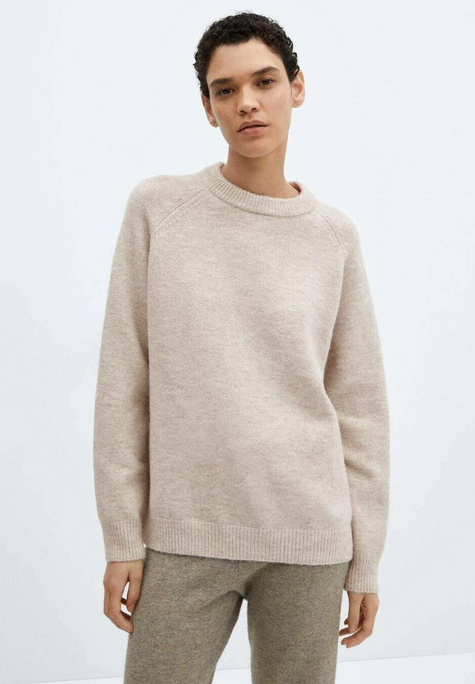 

Вязаный свитер JORGE Mango, цвет open beige