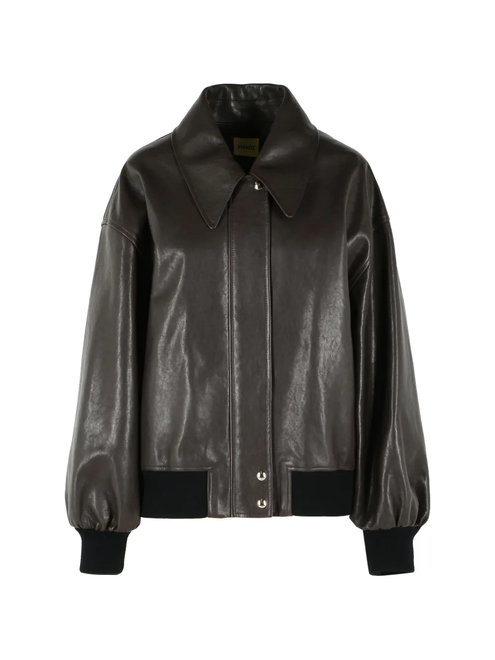 

Куртка из овчины с острым воротником Khaite, коричневый