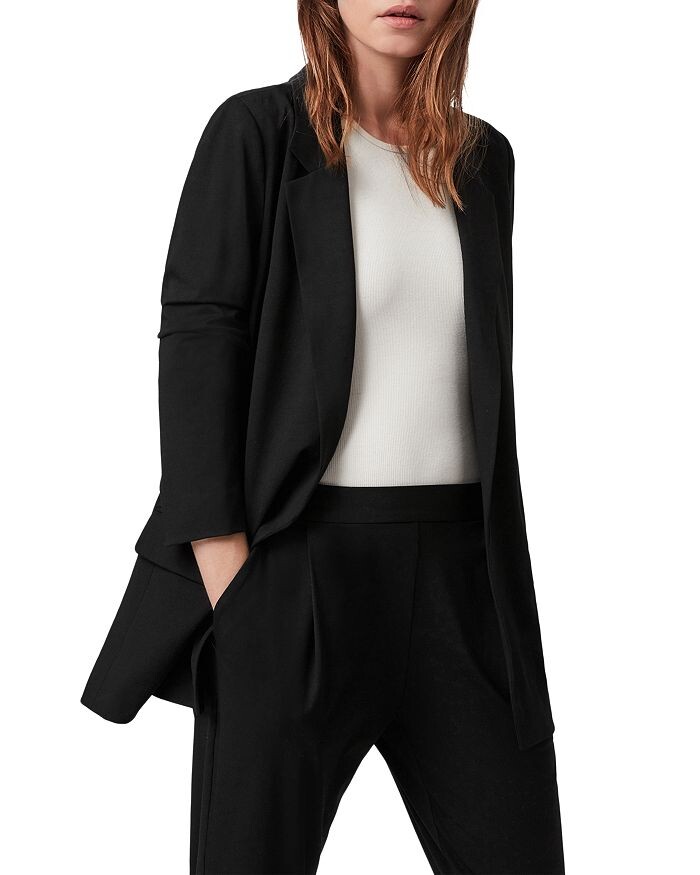 

ALLSAINTS Aleida Блейзер из джерси, черный